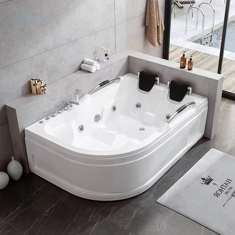 Luxury Hydro Massage Corner Freestanding Bathtub