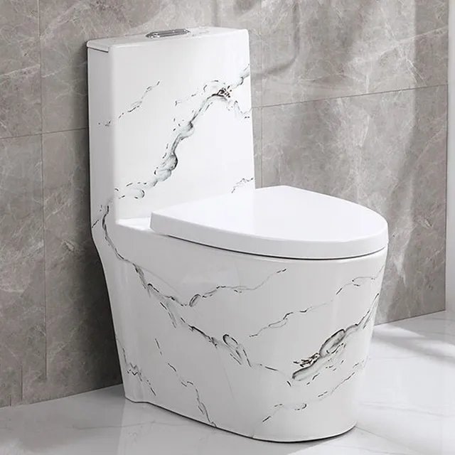 One-Piece Star White Ceramic WC Toilet