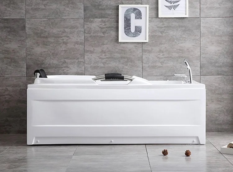 Panel Acrylic Bathtub with Pillow and Massage