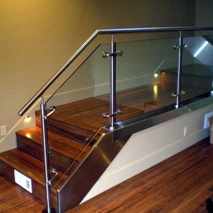 Stainless Balcony and Staircase with Glass Installation