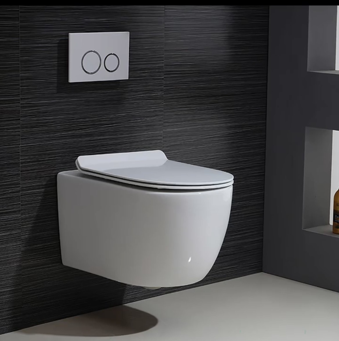 Elegant Concealed Toilet-White